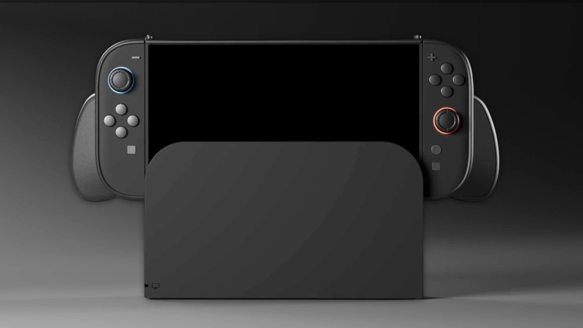 Illustration of a Nintendo Switch in a stand.