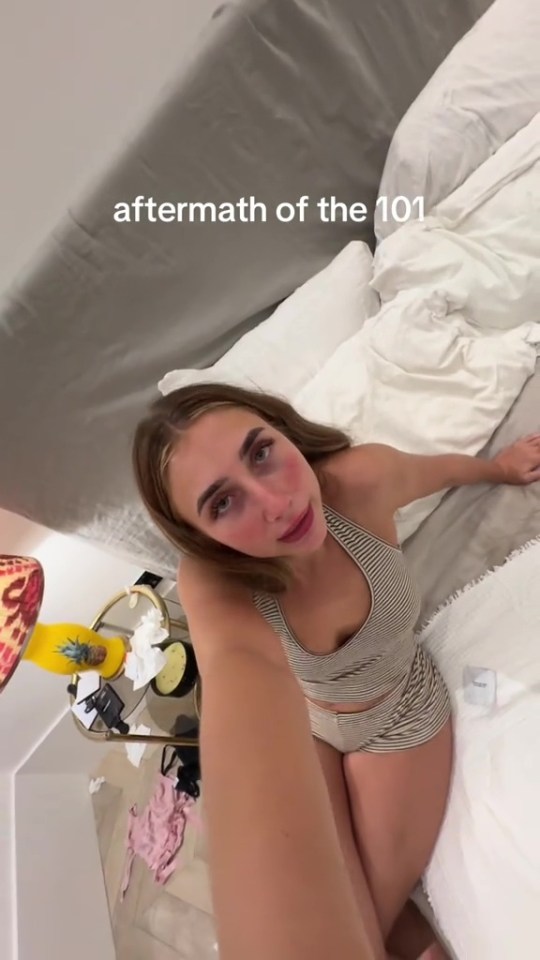 Lily posted this disturbing video after the stunt