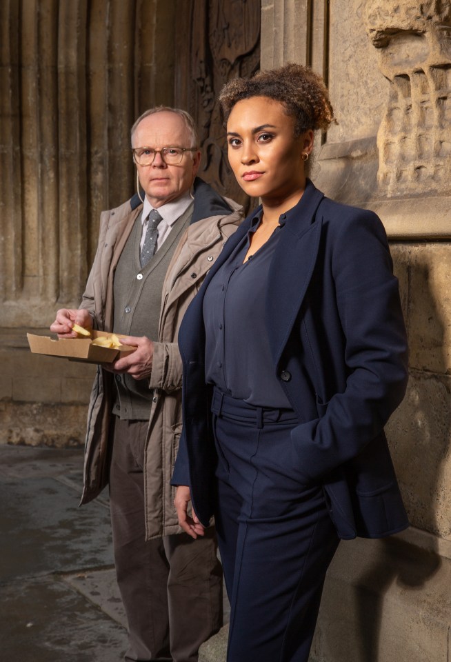 Promotional image of Tala Gouveia as DCI Lauren McDonald and Jason Watkins as DS Dodds from McDonald & Dodds.