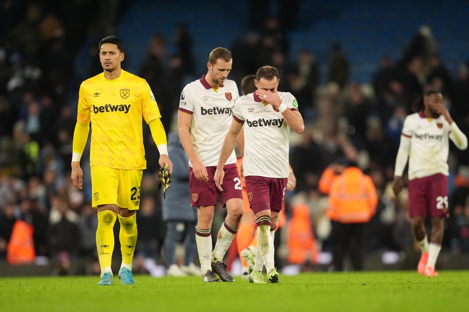 West Ham have suffered back-to-back hammerings by Liverpool and Man City