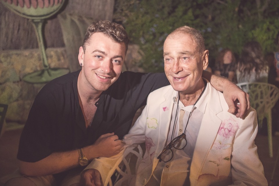 Sam Smith with Tony Pike, founder of Pikes Hotel.