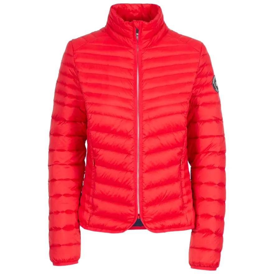 Red lightweight jacket.