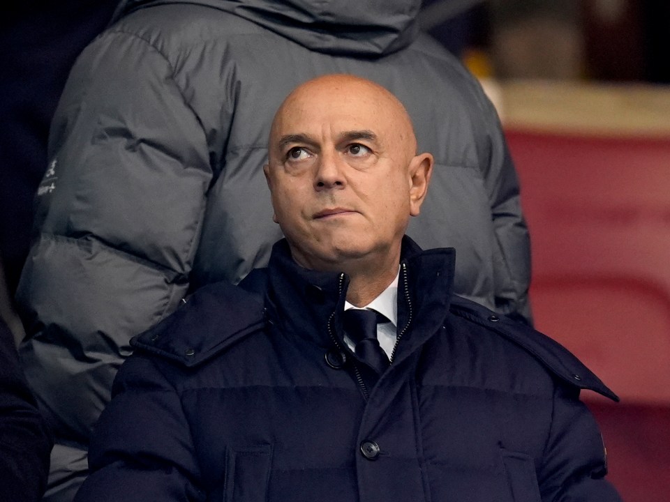 Daniel Levy, chairman of Tottenham Hotspur, at a Premier League match.