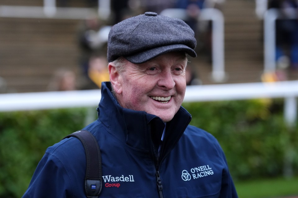 Trainer Jonjo O'Neill at Cheltenham Racecourse.