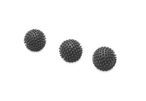 Three spiky dryer balls.