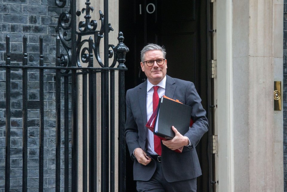 Keir Starmer leaving 10 Downing Street.