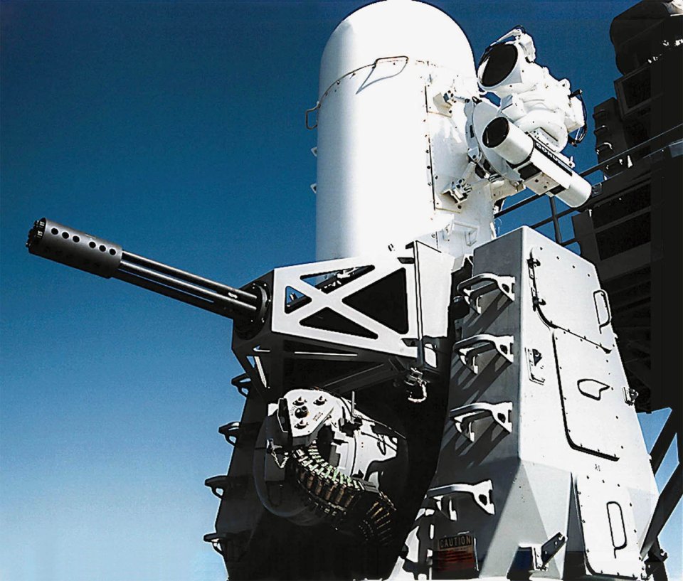 A file photo of the Phalanx anti-aircraft and missile gun system developed