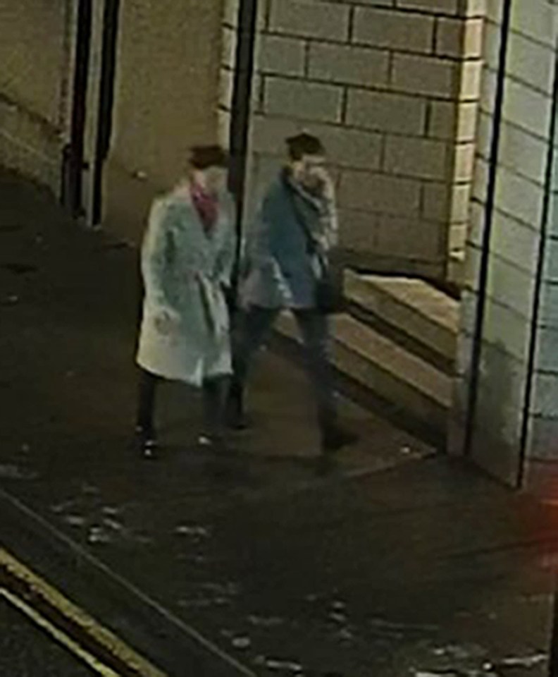 CCTV image of Eliza and Henrietta Huszti walking on Market Street.