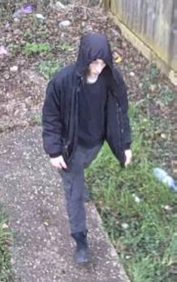 CCTV image of Jacob Clark walking near a crime scene.