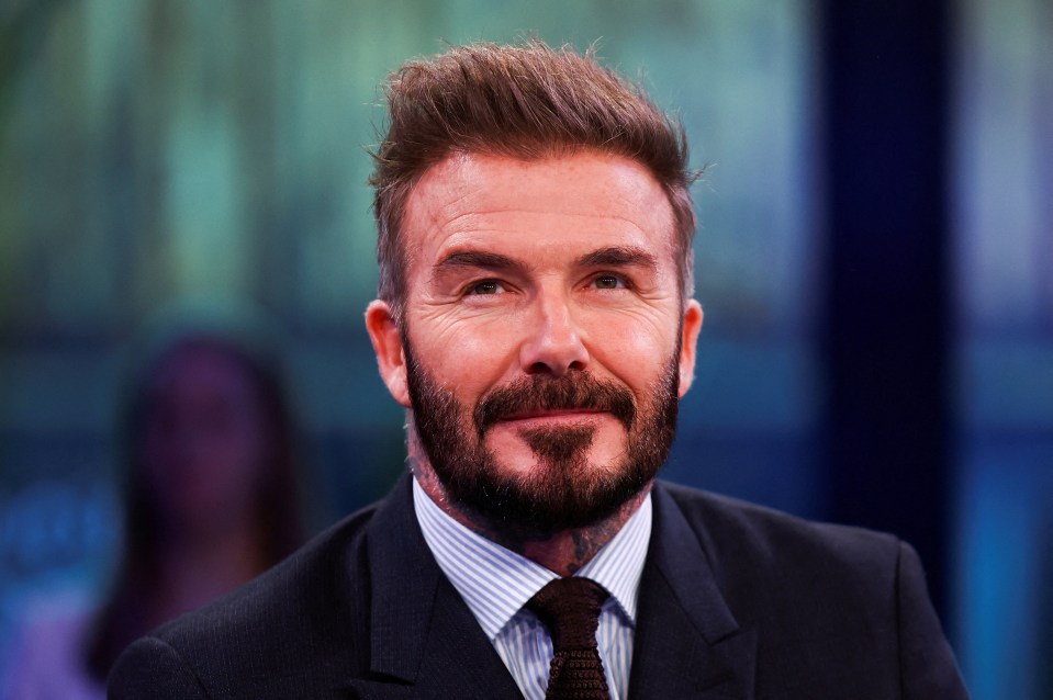 David Beckham at the World Economic Forum in Davos.