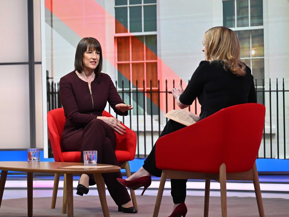 Rachel Reeves in a televised interview.