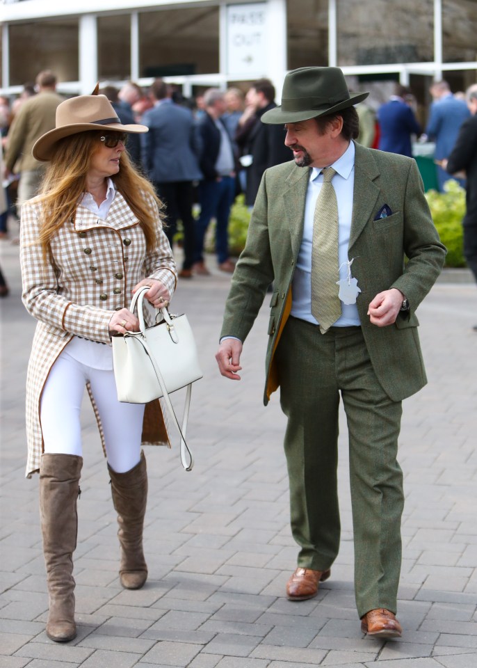 Mindy and Richard Hammond at the Cheltenham Festival.