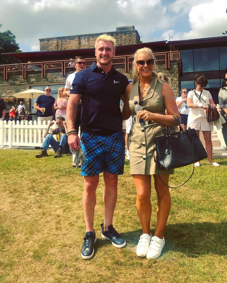 Stuart Hogg and his wife Gill Hogg.