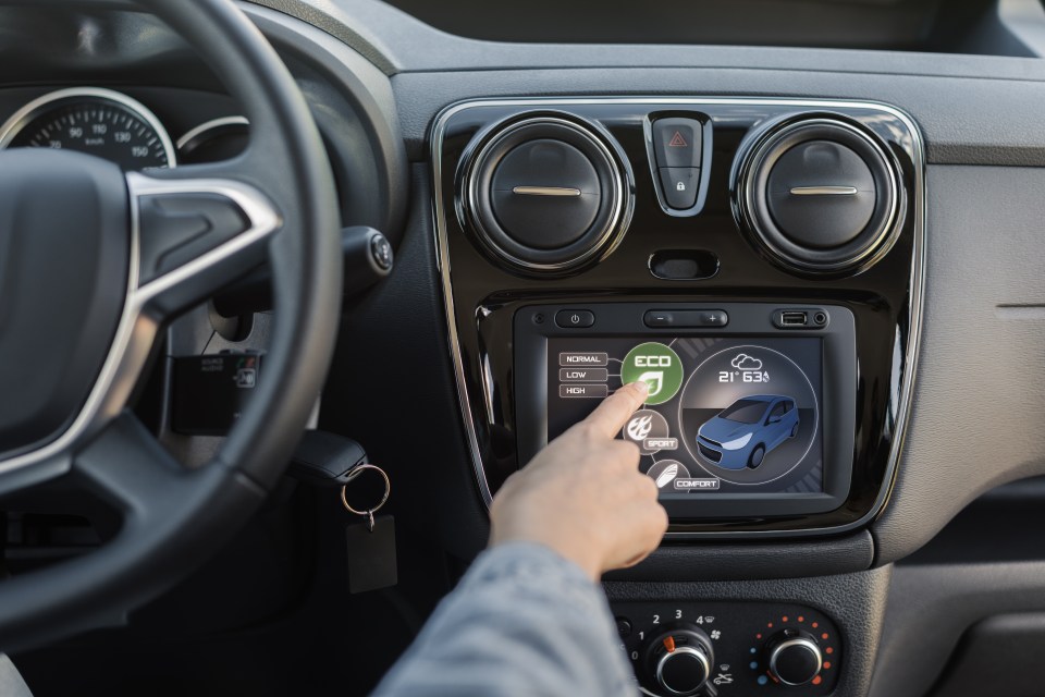 Your car may feature the button on its infotainment system under a range of different labels, including "eco" mode