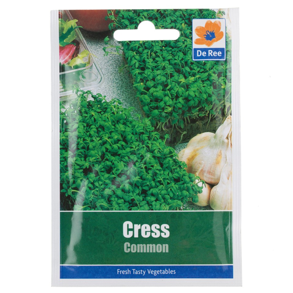 Packet of common cress seeds.