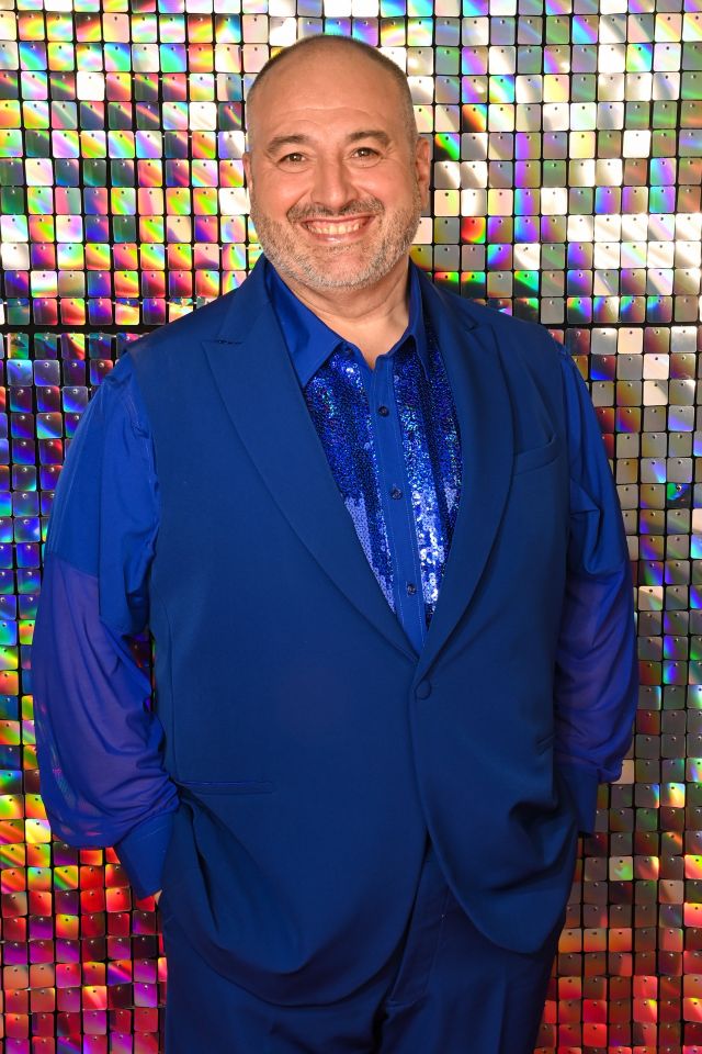 Wynne Evans in a blue suit at the Strictly Come Dancing Live Tour launch.