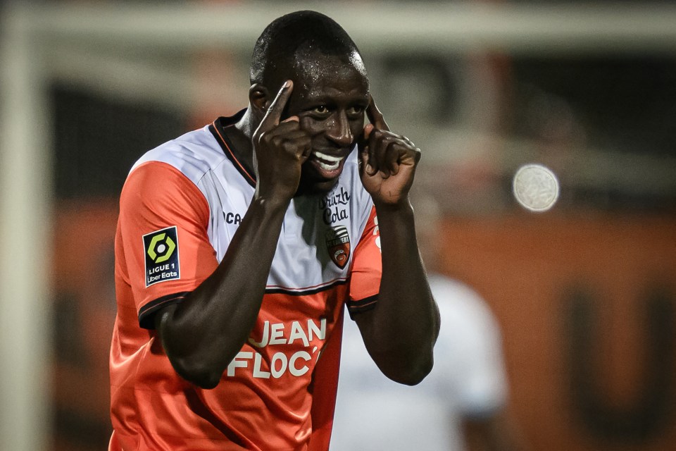 Benjamin Mendy celebrating a goal.