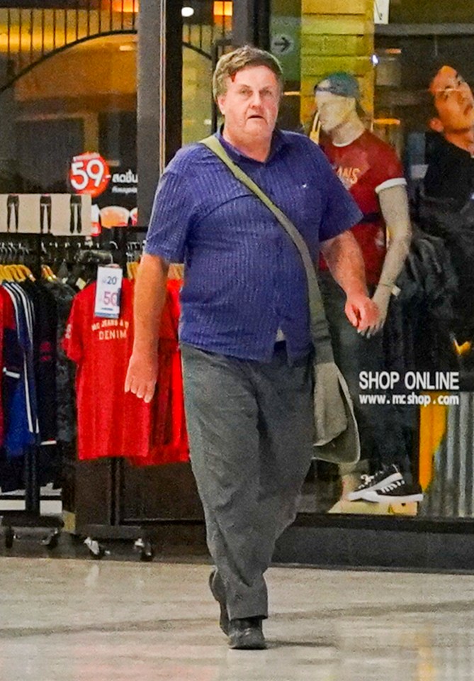 David Armitage, husband of Lamduan Armitage, walking in Kanchanaburi, Thailand.