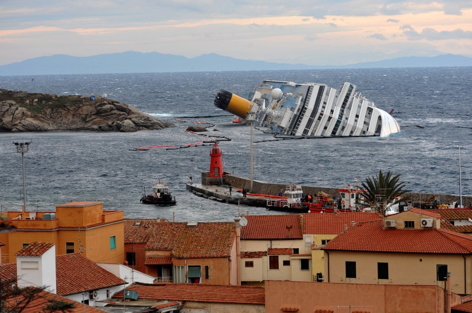 The Costa Concordia cruise ship capsized off the coast of Giglio Island.