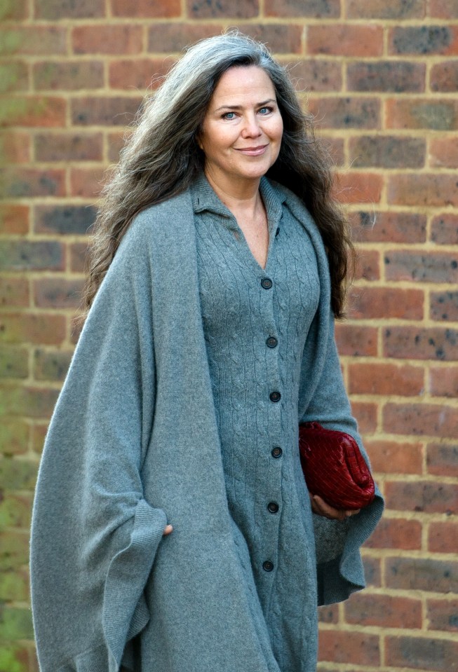 Koo Stark arriving at Isleworth Crown Court.