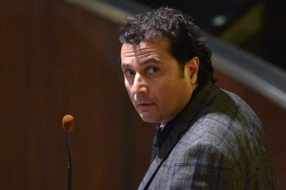 Francesco Schettino at his trial.