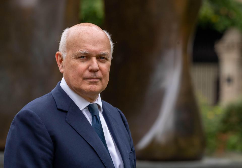 Iain Duncan Smith, Conservative MP, in Westminster.