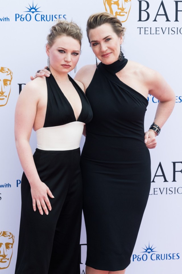 LONDON, UNITED KINGDOM - MAY 14, 2023: Mia Threapleton and Kate Winslet attend the BAFTA Television Awards with P&O Cruises at the Royal Festival Hall in London, United Kingdom on May14, 2023. (Photo credit should read Wiktor Szymanowicz/Future Publishing via Getty Images)