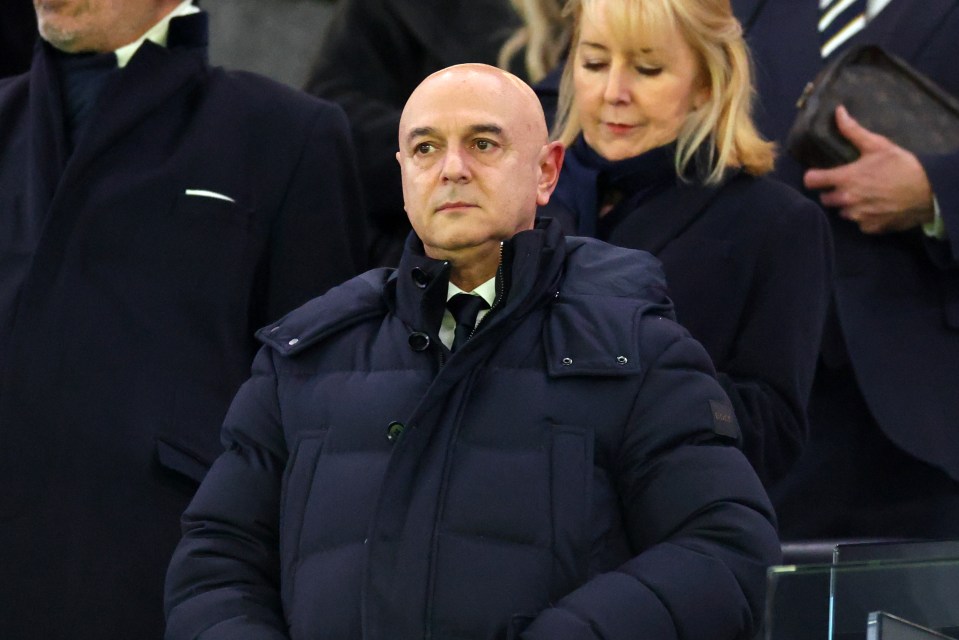 Daniel Levy, chairman of Tottenham Hotspur, at a soccer match.