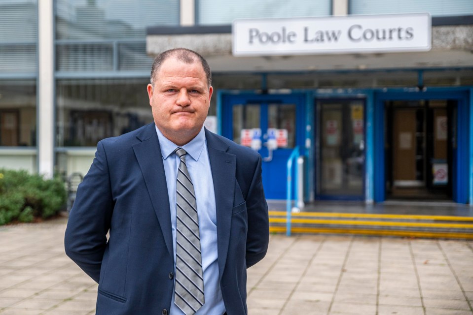 Adam Smith-Connor outside Poole Law Courts after his conviction.