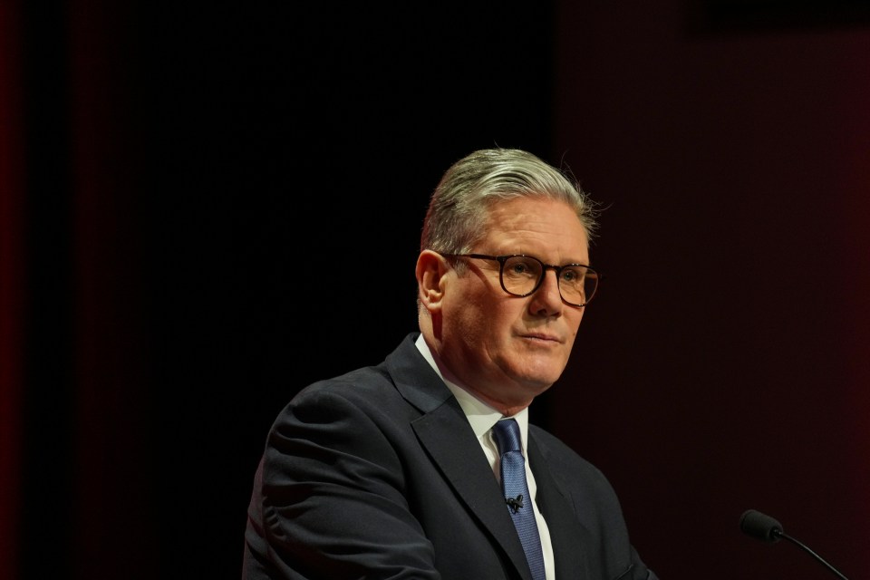 Keir Starmer speaking at the Scottish Labour Party Conference.