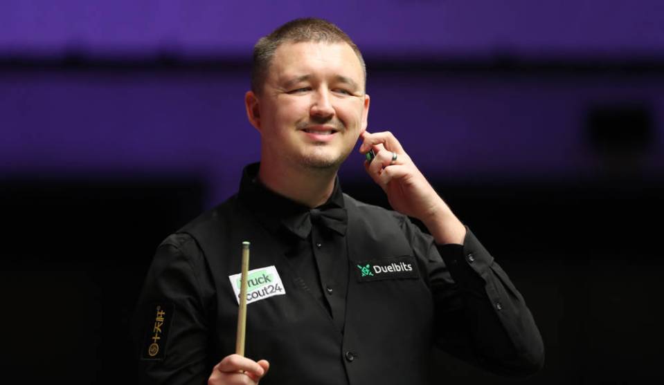 Kyren Wilson at the German Masters snooker semi-final.