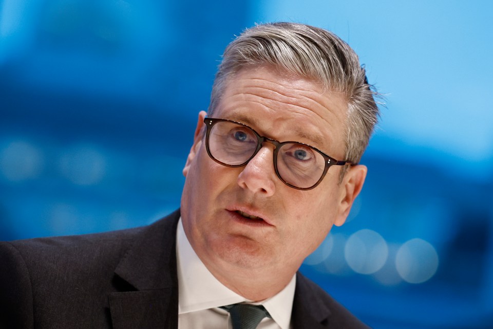 Prime Minister Keir Starmer speaking at a meeting.