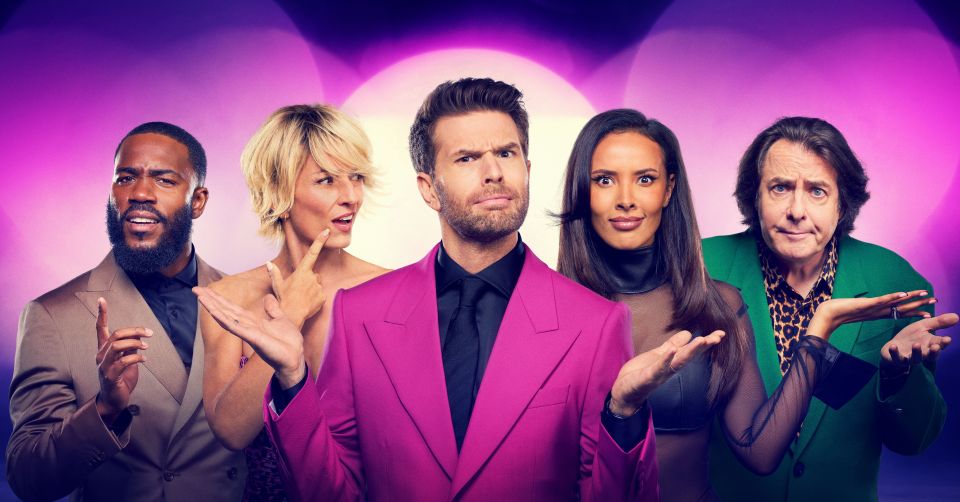 Promotional image of The Masked Singer judges.