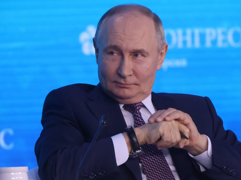 Vladimir Putin at a forum.