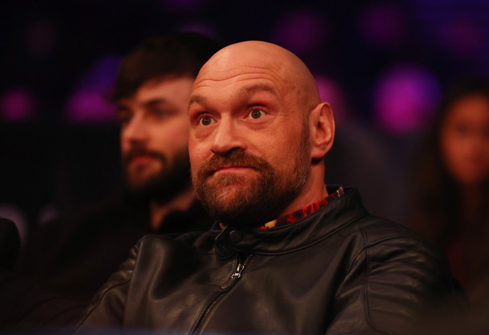 Tyson Fury at a boxing match.