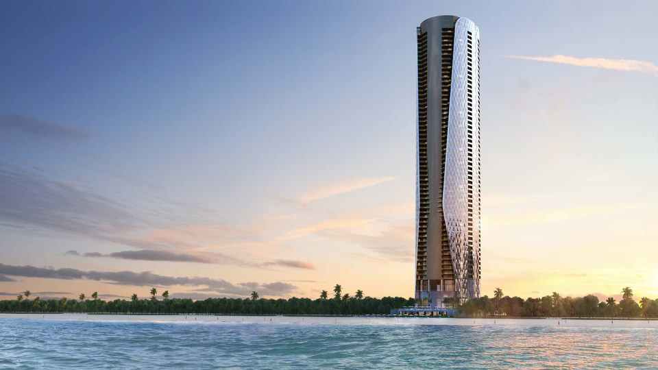 Rendering of Bentley Residences, a luxury beachfront tower in Miami.