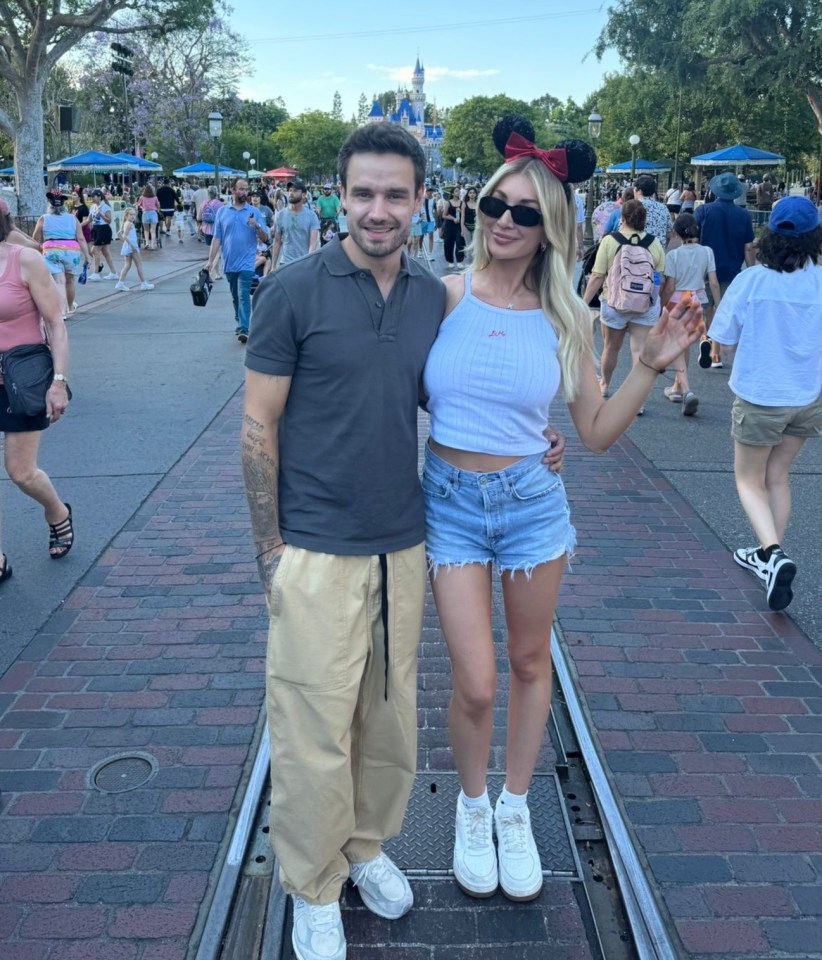 Kate Cassidy and Liam Payne at Disneyland.