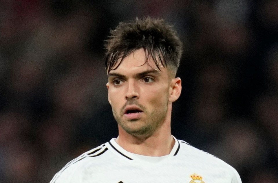 Raul Asencio of Real Madrid CF during a La Liga match.