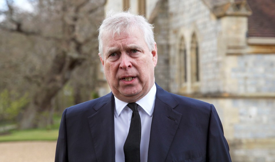 Prince Andrew in a suit.