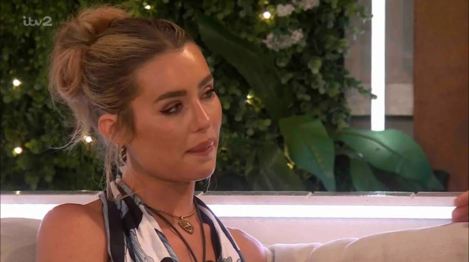 Tina Stinnes from Love Island All Stars appears emotional.