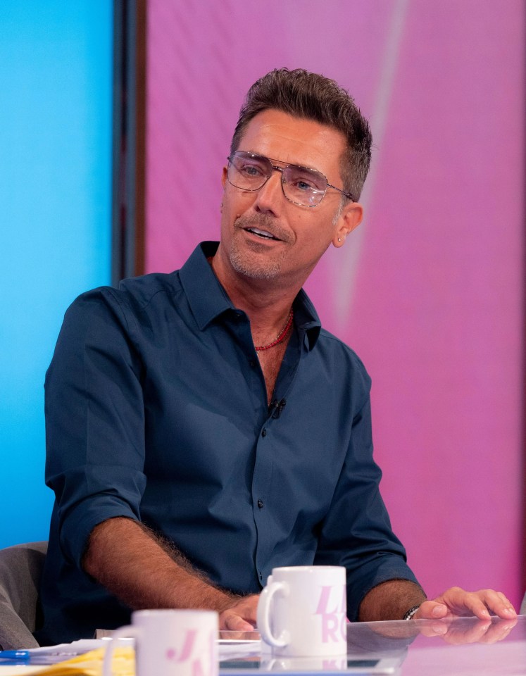 Gino D'Acampo on the set of the Loose Women TV show.