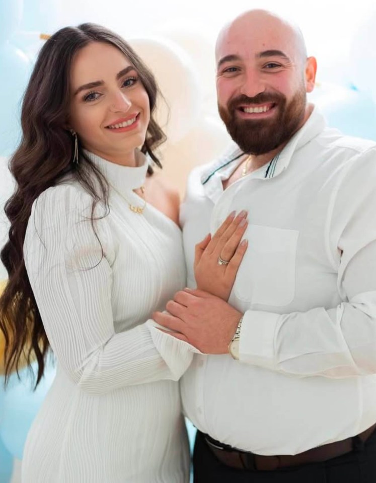 Engagement photo of SalimI Skef and Kareen Elia.