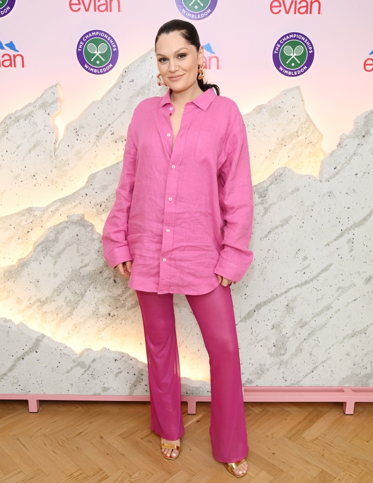 Jessie J at the Wimbledon 2023 evian VIP suite.