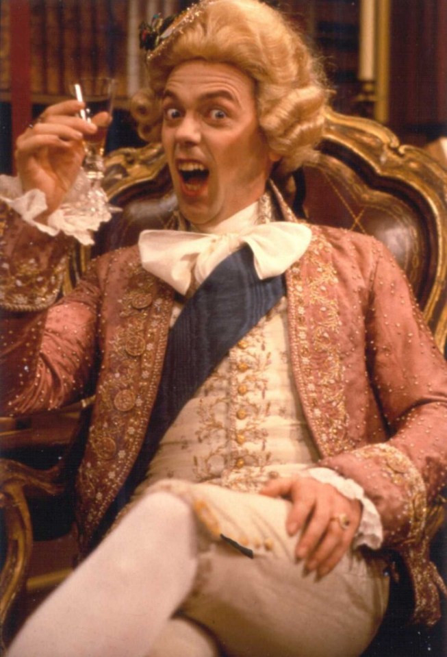 Hugh Laurie in Blackadder. Grabs from Blackadder Quotes.com