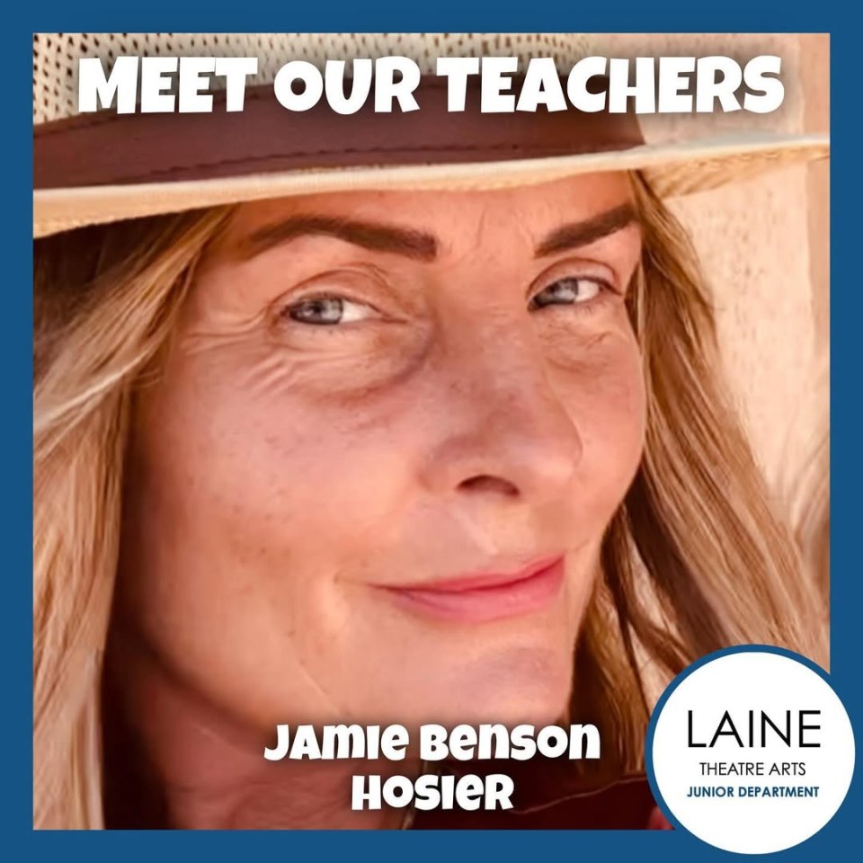 Photo of Jamie Benson Hosier, a teacher at Laine Theatre Arts Junior Department.