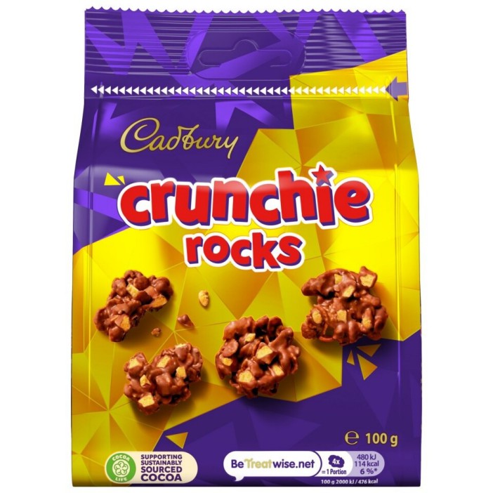 Bag of Cadbury Crunchie Rocks (100g).