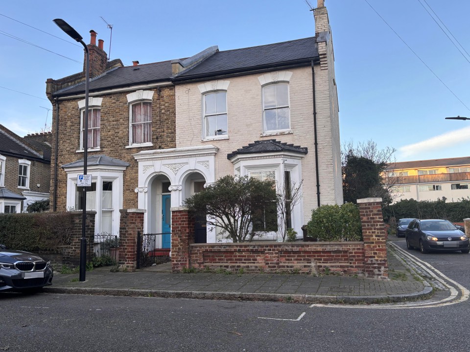 Street scene of a terraced house.