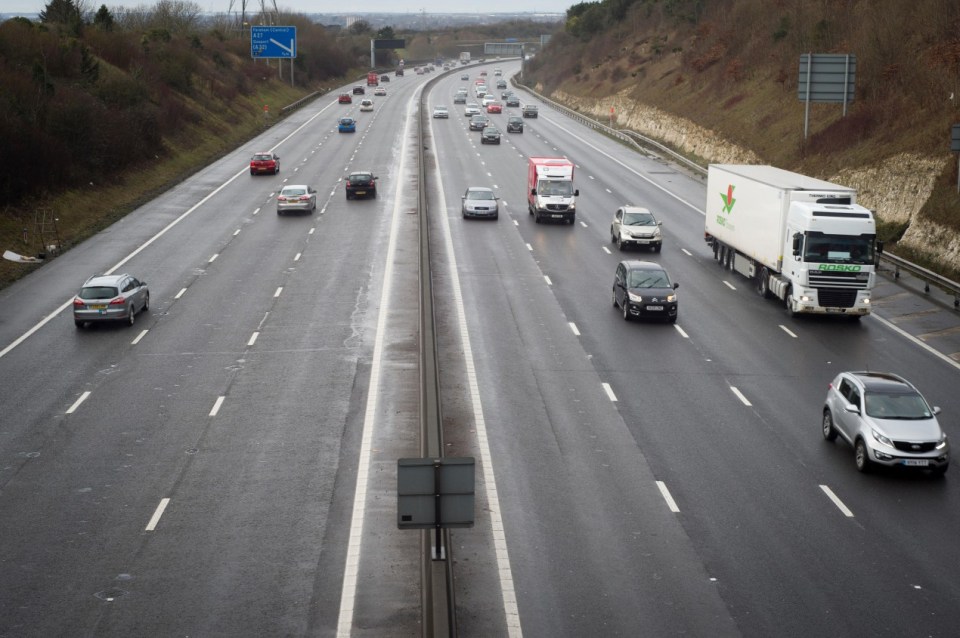 EGJ014 M27 motorway in Hampshire UK