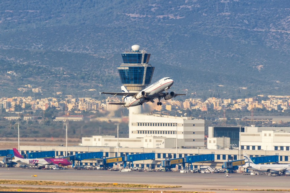 Athens, Greece - September 23, 2020: Aegean Airlines Airbus A320 airplane at Athens airport (ATH) in Greece.