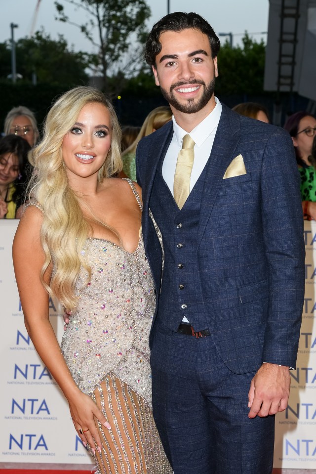 Jess Harding and Sammy Root at the National Television Awards.